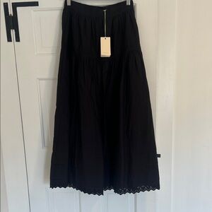 NWT Doen Sebastiane Skirt, Black, MD